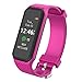 Produktbild KOBWA Fashion Colorful Touch Screen Smart Armband Sport wasserdicht Bluetooth Schrittzähler Blut Sauerstoff Monitor Fitnesstracker Armband für iOS Android rose
