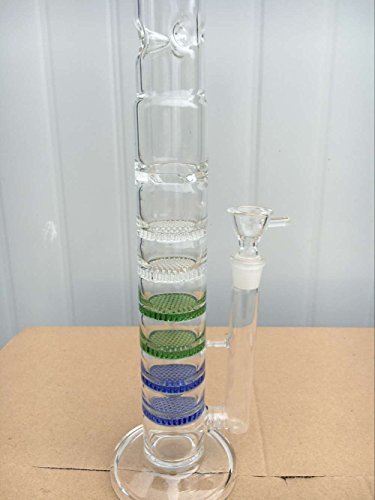 Neuer Stil Glas Bong Glas Wasserpfeife With 6 Honeycom and 1 Whirl Percolator Glas Wasser Rohre - 4