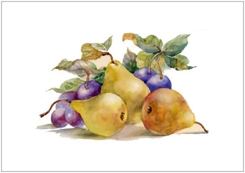NW Pitney Ink Autumn Fruit Inspirational Thanksgiving Greeting Card, 7 x 5 Inches (1192ISP)