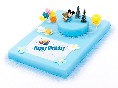 Tortendeko 1.Geburtstag Mickey Mouse Baby 11 teilig Tortenaufleger Kuchen Deko Torten Deko Kindergeburtstag 1.Geburtstag Junge