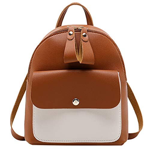 Levifun Mini Mochila Pu De Cuero Lindo Casual Impermeable Bolsa Escolar Mochilas De Viaje Monedero PequeñO Para NiñAs Adolescentes Y Mujeres Bolso Lona,Mujer