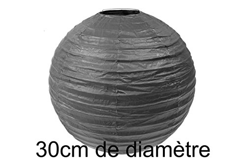 Papierlampe, schwarz, D: 30 cm