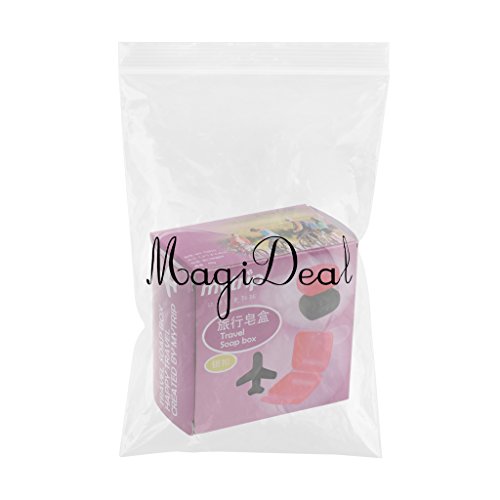 MagiDeal Reisen Camping Zu Hause Seifendose Seifenbox Dusche Badezimmer Seifenschale – Schwarz - 2