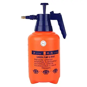 TilesPalace 1 Pc Garden Pump Pressure Sprayer,Lawn Sprinkler,Water Mister,Spray Bottle for Herbicides, Pesticides, Fertilizers, Plants Flowers 2 Liter Capacity - Random Color