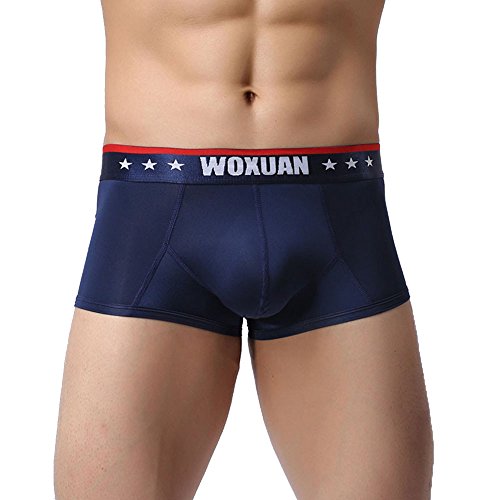 Preisvergleich Produktbild Senoly Gebürstetes Leichtes Nylon, Elastische Herrenunterwäsche,Herrenunterwäsche, Flachnähte Unterwäsche, Weiche Unterwäsche Sport Baumwolle Retro-Shorts, Höschen Nähte Unterwäsche