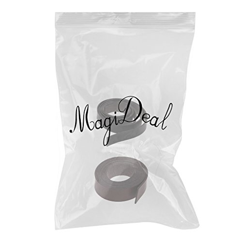 MagiDeal 2pcs 2 Meter Lang DIY Lederband Lederriemen Flach 15mm Breit Kaffee/ schwarz - 2