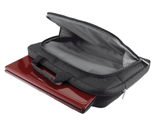 Trust Sydney Slim Schlanke Tasche f  r Notebook bis 40 6 cm  16 Zoll  schwarz