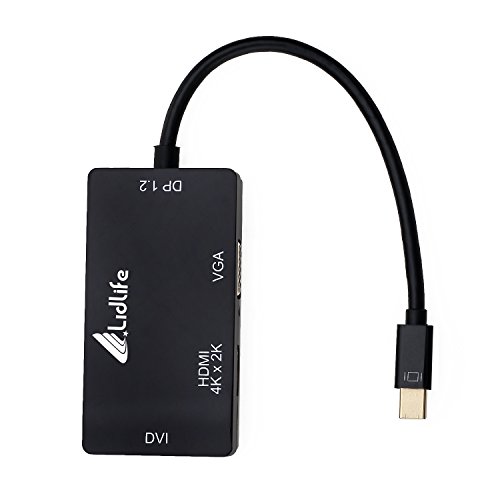 DisplayPort Adapter Lidlife M0401 Multifunktions DisplayPort 1.2 bis HDMI / DVI / VGA Kabel Adapter Konverter Unterstützung 4K Auflösung über HDMI und DVI - 3