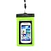 Produktbild ClouWorld Universal Waterproof Screen Touch Bag Case Cover Sealed Pouch Durable Water Proof Underwater Bags Cell Phone Dry Bag Universal for iOS Android Smartphones (Green)