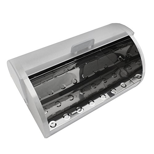 Brotkasten Edelstahl Brotbehälter mit Klappdeckel Brotbox Brotkiste Edelstahl - 6
