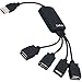 Price comparison product image 4 Port USB Hub - Daffodil UHB02 - USB2.0 Four Way Splitter