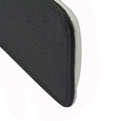 Rancco® PU Leder Handgelenkauflage für Tastatur und Maus w/ 2 Pcs rutschfester Matte, 46.5 cm Genäht Edge Soft Handgelenk Kissen Pad für Notebook / Desktop, Anzug für Büros, Haus, Spiel(Weiß) - 5