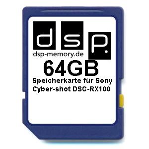 DSP Memory Z-4051557427129 64GB Ultra High Speed Speicherkarte für Sony Cyber-shot DSC-RX100 Digital Kamera