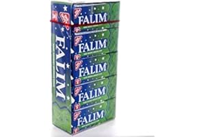 GENERISCH Falim - Gomma da masticare senza zucchero con aroma di menta, 20 x 5 pezzi/140 g