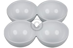 EVENDIX Bandeja para huevos compatible con Bosch 00635924, 93 x 93 mm, para 4 huevos en la puerta del frigorífico