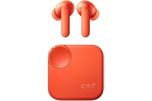 CMF BY NOTHING CMF Buds 2 Wireless Earbuds with 48 dB Hybrid ANC, 55-Hour Battery Life, 11mm PMI Driver, 6 HD mics and Spatial Audio, IP55 Dust & Water Resistance - Orange