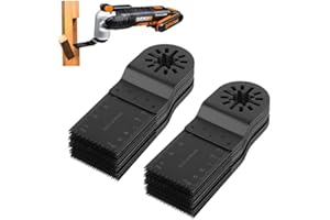 EJOYOUS Kit di Accessori Oscillanti per Levigatura, Smerigliatura e Taglio, Kit lame oscillanti 20 pezzi 34mm Accessori Fein accessori per lame per seghe Antler