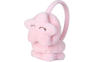 AIDIER Kinder Winter Plüsch Ohrenschützer Pelzohrwärmer Outdoor Ohrenklappen Weicher Netter Stern Ohrschutz für Jungen Mädchen