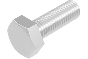 Vis à tête hexagonale SECCARO M8 x 25 mm, acier inoxydable V2A VA A2, DIN 933 / ISO 4017, tête hexagonale, 20 pièces