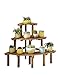 Produktbild Massivholz-Blumen-Stand, Blumen-Gestell, 3 Schicht-Leiter-Blumen-Stand, hölzerne Blumen-Stand-Ecken-Rahmen-Garten-Betriebsanlage-Blumen-Topf-Ausstellungsstand-Regal / Regal-Rahmen-Garten-Lagerregal-In