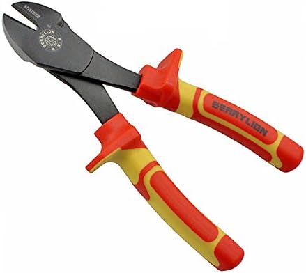 MASUNNBerrylion 7Inch 175Mm Insulated Big Head Pliers 1000V Multitools For Cutting Stripping Wire Crimping Pliers Electrician Hand Tools