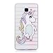 Produktbild Samsung Galaxy A3 2016 Hülle, E-Unicorn Handyhülle Samsung Galaxy A3 2016 Hülle Transparent mit Muster Einhorn Silikon Durchsichtig Tasche Ultra Slim Dünn TPU Bumper Schutzhülle Stoßfest Hochwertigem Zubehör Set Etui Schale Back Case Cover Rückseite