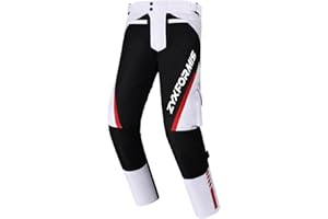 Zyxformis Pantalones Moto Hombre con Proteger Almohadillas, Impermeable a Prueba de Viento Motocicleta Pantalones protección con Forro Interior Desmontable