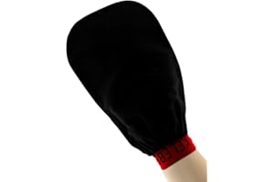 HOPS Guanto esfoliante per il corpo e il viso, guanto esfoliante per peeling, Kese Hamam, per donne, guanto in seta, guanto per esfoliare la pelle (in filato naturale, durezza media)