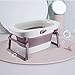 Produktbild Pandady Baby-Faltbare Badewanne, GroßEr Gepolsterter Badeeimer, Badezimmer-Isolationsfaltbadewanne, 0-15 Jahre Alte Kinder, Kleinkind, Tragbares Bad,Purple