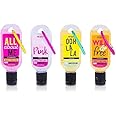 Strawberry, Rose, Lavender & Melon - Sayings Collection Clip & Clean Moisturising Travel Hand Sanitizer Gel 30ml Mad Beauty (Set of 4)