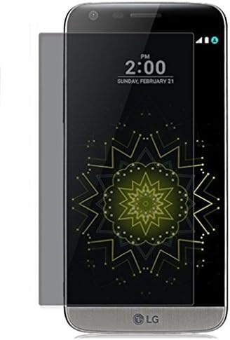 Funnytech@ Tempered glass screen protector for LG G5 Privacy Anti-spy (thickness 0.3 mm) HD quality, rounded corners 2.5D, 9H high shock resistance. No bubbles when installing the screen protector