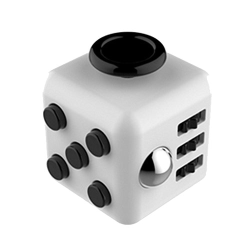 L-FENG-UK Fidget Toy Cube Relieves Stress and Anxiety for Children and Adults(White Black) L-FENG-UK Fidget Toy Cube Relieves Stress and Anxiety for Children and Adults(White Black)