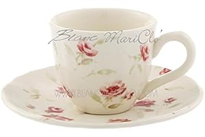 Blanc Mariclo Floret Servizio Tazze da caffè per 6