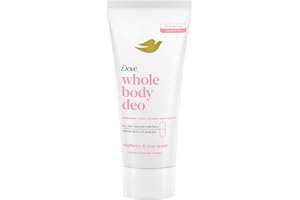 ‎DOVE Deodorant Dove Creme Whole Body Deo 75ml, Ganzkörper-Deodorant, Himbeer- und Rosenduft, Geruchsschutz bis zu 72 Stunden, Dermatologisch getestet, Gynäkologisch getestet
