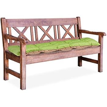 Amazon.de: Relaxdays Bankauflage Garten, Bankpolster Zweisitzer, Bank