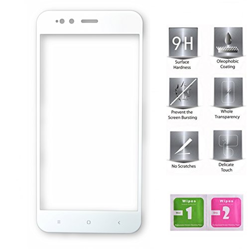 Tempered Glass Screen Protector Full White Anti-shock For Xiaomi MI5 X 4 G 5.5 "