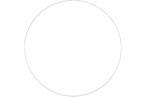 GLOREX Anneau en métal, Blanc, 40 cm