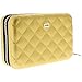 Produktbild Ögon Designs women 's Gold Aluminum Shell Quilted Zippered RFID Blocking Wallet