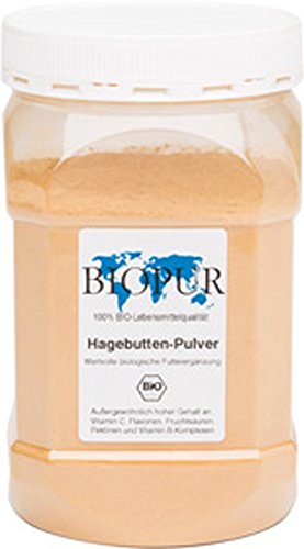 Preisvergleich Produktbild Bio Nahrungsergänzung Hagebuttenpulver 350g Bio Pur
