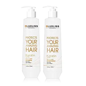 Luxliss Keratin Daily Care Shampoo 500 ml & Conditioner 500 ml (Combo Of 2)