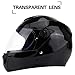 Produktbild AsDlg Fahrradhelm, Motorradhelm, Batterie-Autohelm, Four Seasons Integralhelm, Winterwarmer Doppelvisier Winddicht, Anti-Fog-Helm (Farbe : A)