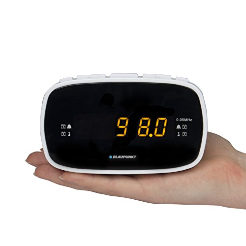 BLAUPUNKT CLR 80 WH Uhrenradio mit Wecker, PLL FM-Lautsprecher, 2 Weckzeiten, Snooze-, NAP und Sleep-Timer weiß - 2