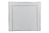 KraftKids Wickelauflage weiße Anker auf Grau verschiedene Größen wählbar: 75 x 70 cm / 60 x 70 cm / 78 x 78 cm / 85 x 75 cm - 2