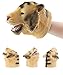 Price comparison product image Xmiral Animal Hand Puppets Role Play Realistic Head Gloves Toy Rubber Ferocious animal Cosplay Costume(AB)