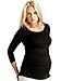 Long Sleeve Maternity Top Tunic, Pregnancy Top, Black, UK Size 14 (Brand size: L)