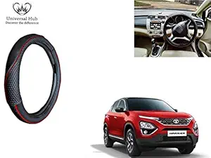 Universal Hub Car Steering Wheel Cover (Black Crock) for Harrier