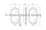 BOSCH Bosch 986494075 juego de pastillas de frenos