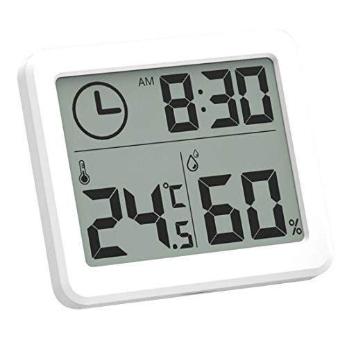 Électronique Thermo-hygromètre,Digital Écran LCD Thermomètre,Mesures Etendue Température de -30°C à +70°C (-22°F à +158°F),Idéal pour Maison, Restaurants Bars et Cafés