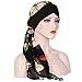 Produktbild Cathy02Marshall Damen Elegante Schnee Spinnen Weich Chemo Turban Mütze Kopftuch für Chemotherapie,Krebs,Haarverlust