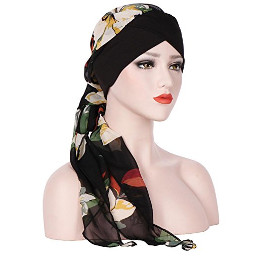 Preisvergleich Produktbild Cathy02Marshall Damen Elegante Schnee Spinnen Weich Chemo Turban Mütze Kopftuch für Chemotherapie,Krebs,Haarverlust